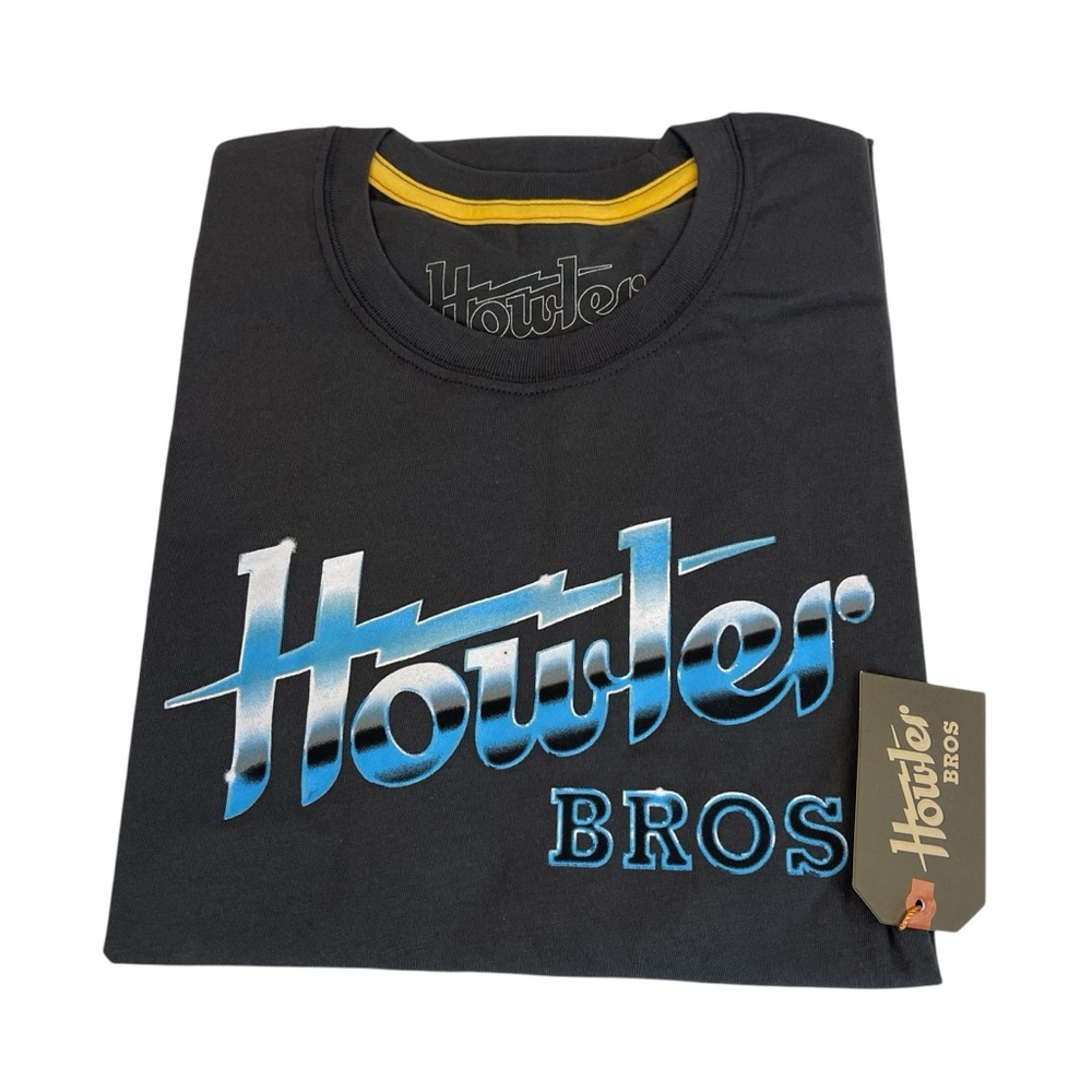Howler Brothers Electric Metallic Tshirt Mens Medium Antique Black NEW